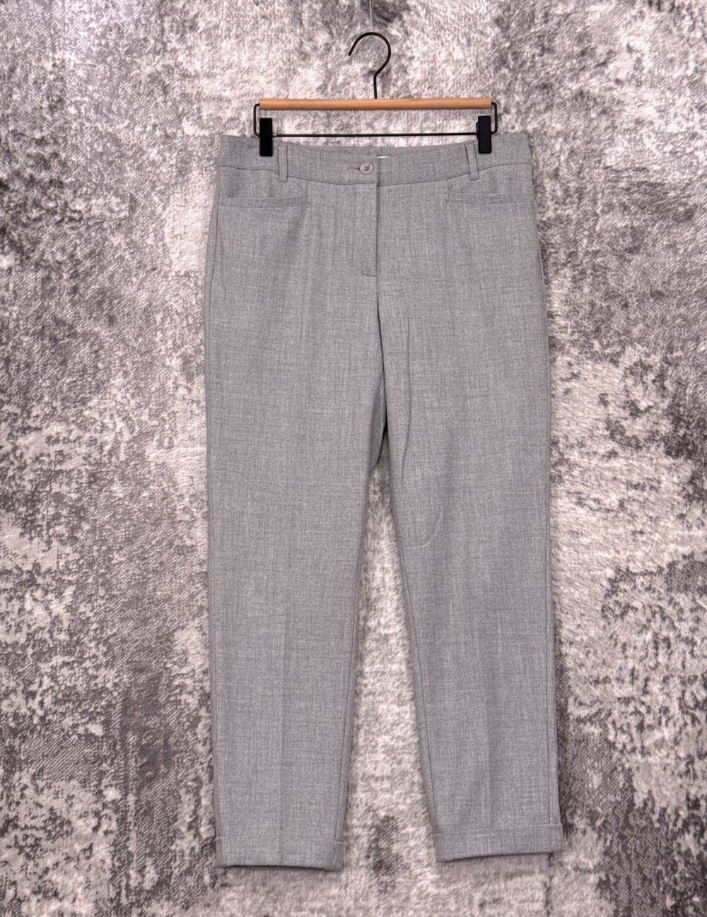 Raffaello Rossi Pants 8 Womens Ute 7/8 Gray Techno Flannel